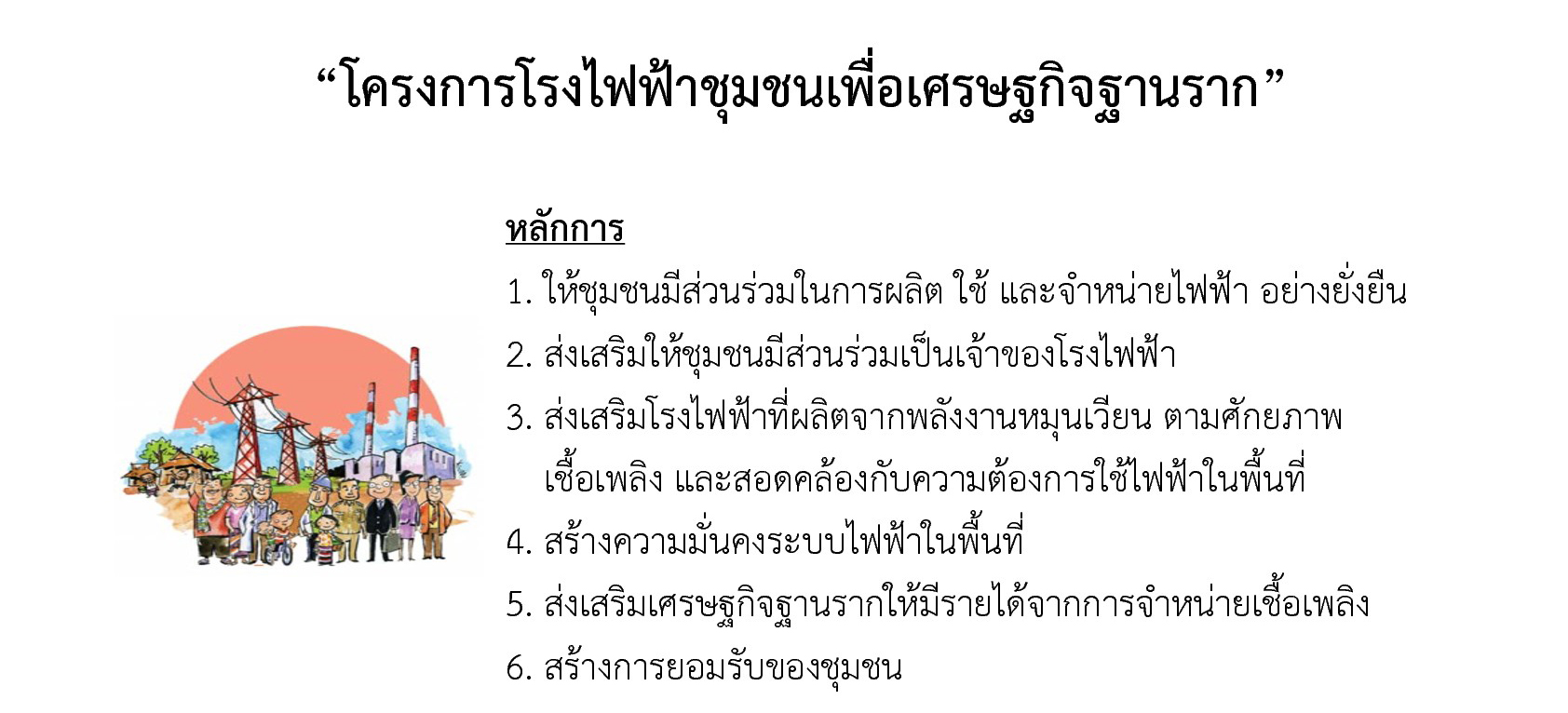 โรงไฟฟ้าชุมชนเพื่อเศรษฐกิจฐานราก